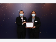 Presenting the Certificate of Appreciation