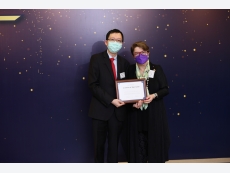 Presenting the Certificate of Appreciation