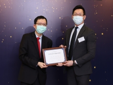 Presenting the Certificate of Appreciation